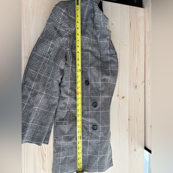 Vintage Women’s Pendleton White/Black Double Breasted Wool Blazer, pockets, 8 - Picture 13 of 13